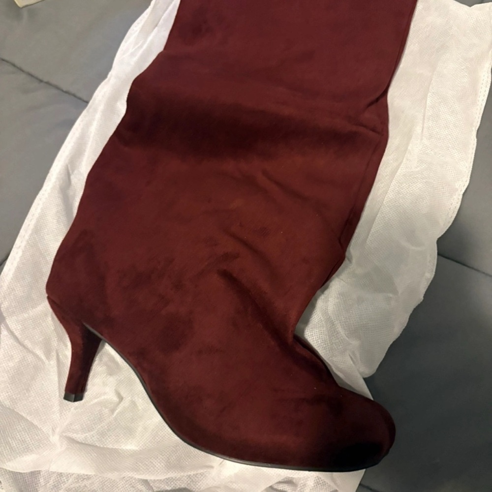 Elegant Burgundy Women's Boots